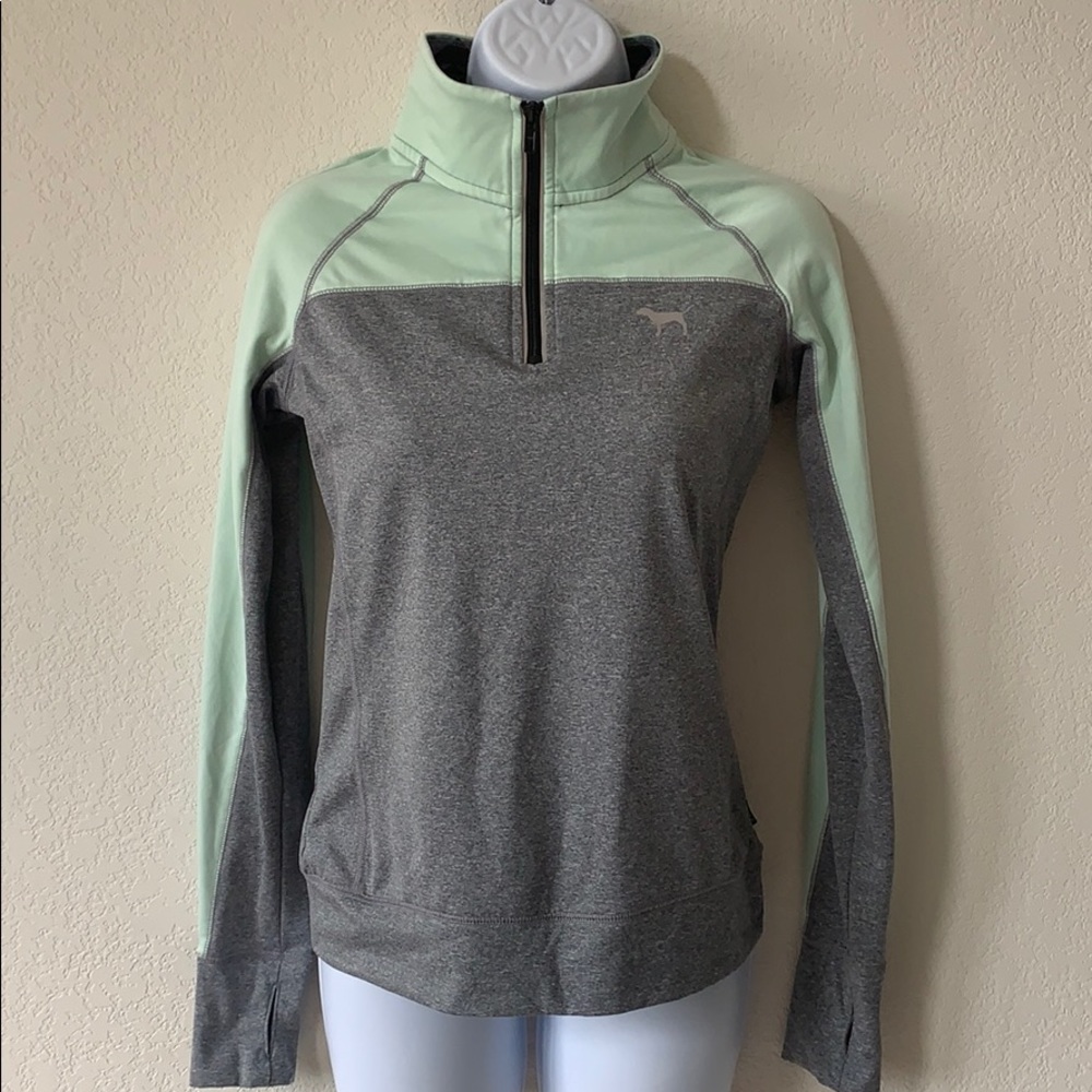 EUC PINK Victoria Secret reflective 1/4 zip